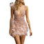 Cocktail Dress | Deep V-Neckline, Fringe Feathers 5