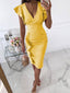 Cocktail Dress | Fitted Silhouette, V Neckline 2