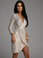 Cocktail Dress | Sequin Detail, Slim Silhouette 0