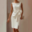 Cocktail Dress | Sleeveless, Oversized Bow, Draped Design 6