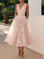 Cocktail Dress | Waist Bow, Floral Print, Midi Length 0