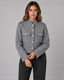 Cropped Jacket | Gold Button Detailing, Stand Collar 4
