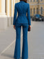 Denim Blazer | Double-Breasted, Flared Pants 3