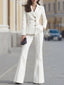 Denim Blazer | Double-Breasted, Flared Pants 4