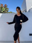 Dress Set | Casual Sweatshirt, Form-Fitting Dress 5