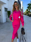 Dress Set | Casual Sweatshirt, Form-Fitting Dress 8
