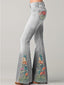 Flared Trousers | Ombre Floral Print, Comfortable Fit 2