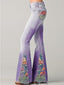 Flared Trousers | Ombre Floral Print, Comfortable Fit 3