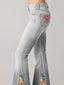 Flared Trousers | Ombre Floral Print, Comfortable Fit 5