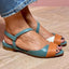 Flat Sandals | Colour Block Upper, Adjustable Ankle Strap 2