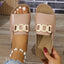 Flat Sandals | Open-Toe Design, Gold Buckle Detail 4