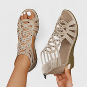 Flat Sandals | Open Toe, Adjustable Straps 0