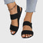 Flat Sandals | Stretch Cross Straps, Slingback Design 0