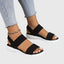 Flat Sandals | Stretch Cross Straps, Slingback Design 2
