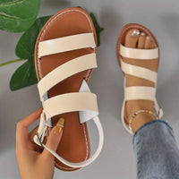 Flat Sandals | Three Straps, Open-Toe Design 2