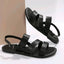 Flat Sandals | Three Straps, Open-Toe Design 4