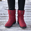 Frostbella Women's Quilted Mid-Calf Snow Boots for Winter Warmth and Grip 0