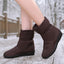 Frostbella Women's Quilted Mid-Calf Snow Boots for Winter Warmth and Grip 12