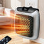 Compact Ceramic Heater with Thermostat and Timer