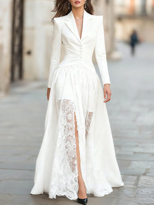 Gown | Tailored Blazer, Lace Skirt 5