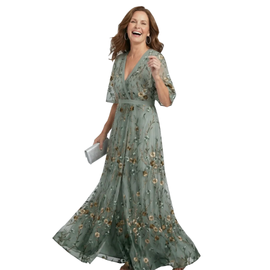 Halter Neck Midi Dress | Floral Motif, Flowing Silhouette 0