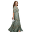 Halter Neck Midi Dress | Floral Motif, Flowing Silhouette 2