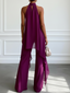 Halter Set | Flowing Pants, Elegant Design 2