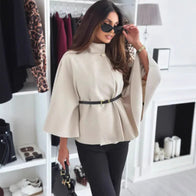 Hattie Cozy High Neck Buttoned Cape for Elegant Winter Warmth and Stylish Comfort 2