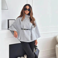 Hattie Cozy High Neck Buttoned Cape for Elegant Winter Warmth and Stylish Comfort 3