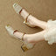Heels | Floral Embossing, Square Toe Design 5