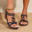 High Heeled Sandals | Gold Strappy Design, Elastic Strap 3