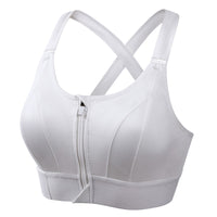 High Impact Sports Bra | Zipped Front, Wide Shoulder Straps 6