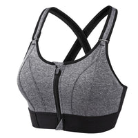 High Impact Sports Bra | Zipped Front, Wide Shoulder Straps 7