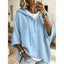 Jumper | Relaxed Fit, Hooded with Button Placket 1