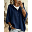 Jumper | Relaxed Fit, Hooded with Button Placket 3