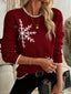 Jumper | Round Neckline, Ribbed Cuffs 1