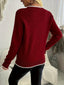 Jumper | Round Neckline, Ribbed Cuffs 2