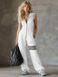 Jumpsuit | Black Retro-Inspired Design, Hooded with Side Stripes 4