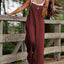 Jumpsuit | Linen Wide Leg, Sleeveless Dungaree 15