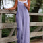 Jumpsuit | Linen Wide Leg, Sleeveless Dungaree 9
