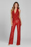 Jumpsuit | Sequin Halter Neck, Wide Leg Pants 7