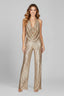Jumpsuit | Sequin Halter Neck, Wide Leg Pants 8