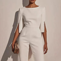 Jumpsuit | Tailored Fit, Pearl Detail 0