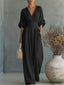 Jumpsuit | V-Neckline, Wide Leg Silhouette 5