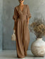 Jumpsuit | V-Neckline, Wide Leg Silhouette 7