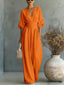 Jumpsuit | V-Neckline, Wide Leg Silhouette 9