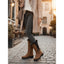 Knee-High Winter Boots | Fur-Trimmed Top, Side Lace-Up Detail 7