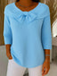 Knit Top | Bow Detail, Fitted Silhouette 0