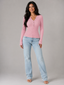 Knit Top | Buttoned Henley Neckline, Fitted Silhouette 0