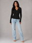 Knit Top | Buttoned Henley Neckline, Fitted Silhouette 2